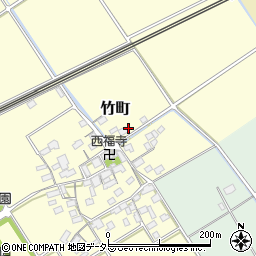 滋賀県近江八幡市竹町61周辺の地図