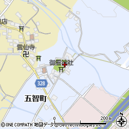 滋賀県東近江市五智町112周辺の地図
