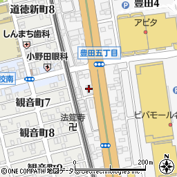 知多信用金庫名古屋南支店周辺の地図