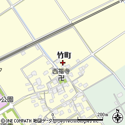 滋賀県近江八幡市竹町59周辺の地図