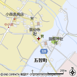 滋賀県東近江市中小路町246周辺の地図