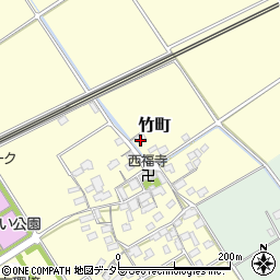 滋賀県近江八幡市竹町60周辺の地図
