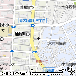 愛知県名古屋市港区油屋町3丁目25周辺の地図