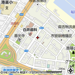 愛知県名古屋市港区港陽周辺の地図