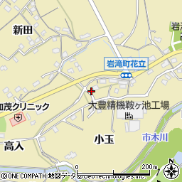 愛知県豊田市岩滝町花立202周辺の地図