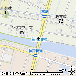 愛知県弥富市四郎兵衛町周辺の地図