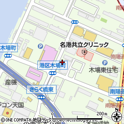 愛知県名古屋市港区木場町周辺の地図