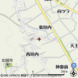 京都府南丹市八木町室橋東垣内周辺の地図