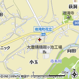 愛知県豊田市岩滝町花立194周辺の地図