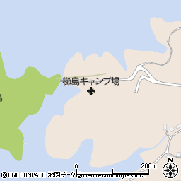 櫛島キャンプ場周辺の地図