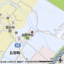 滋賀県東近江市五智町88周辺の地図
