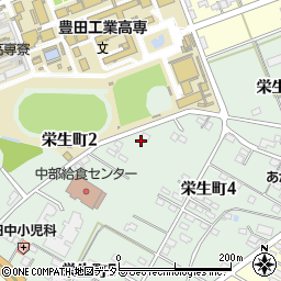 愛知県豊田市栄生町周辺の地図