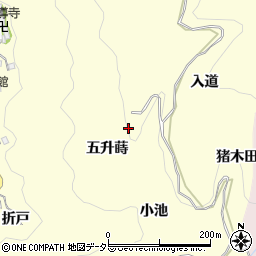 愛知県豊田市国谷町五升蒔周辺の地図