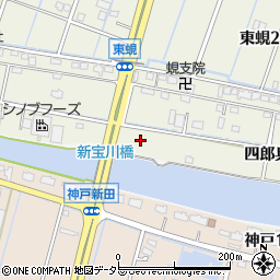 愛知県弥富市四郎兵衛周辺の地図