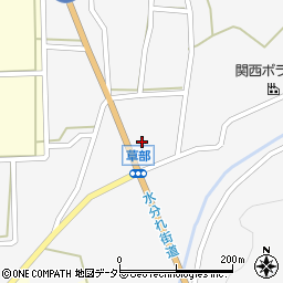 ローソン山南町草部店周辺の地図