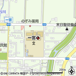 津山市立一宮小学校周辺の地図