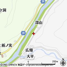 愛知県豊田市下国谷町深山19-8周辺の地図