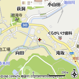 愛知県豊田市岩滝町滝坂周辺の地図