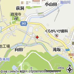 愛知県豊田市岩滝町（滝坂）周辺の地図