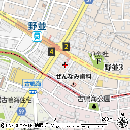 名古屋市役所　緑政土木局野並東自転車駐車場管理事務所周辺の地図