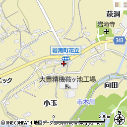 愛知県豊田市岩滝町花立191周辺の地図