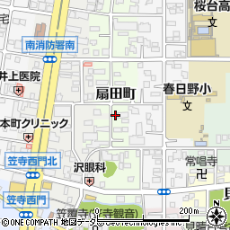 愛知県名古屋市南区扇田町周辺の地図