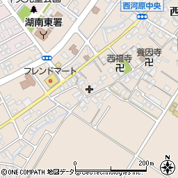 滋賀県野洲市西河原675周辺の地図