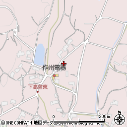 岡山県津山市下高倉東1573-3周辺の地図