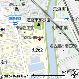 市営新豊田荘２棟周辺の地図