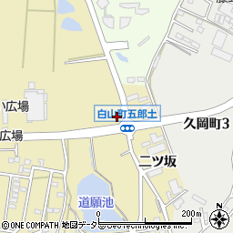 愛知県豊田市白山町五郎土周辺の地図