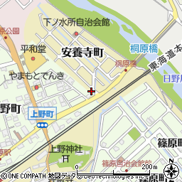 滋賀県近江八幡市安養寺町15-50周辺の地図