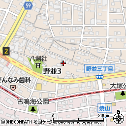 愛知県名古屋市天白区野並3丁目の地図 住所一覧検索 地図マピオン