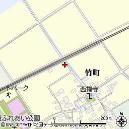 滋賀県近江八幡市竹町1069周辺の地図