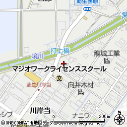 愛知県みよし市莇生町川岸当1周辺の地図