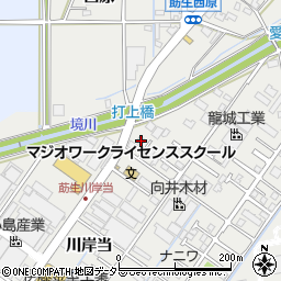 愛知県みよし市莇生町川岸当1周辺の地図