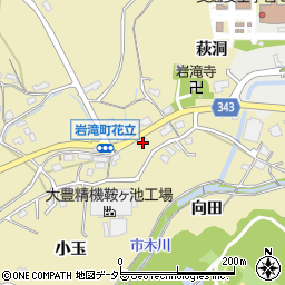 愛知県豊田市岩滝町花立184周辺の地図