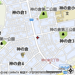 アテナ薬局神の倉店周辺の地図