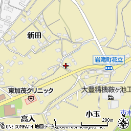 愛知県豊田市岩滝町花立694周辺の地図