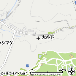 愛知県豊田市池田町大谷下周辺の地図