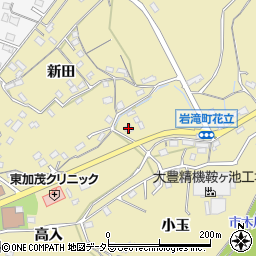 愛知県豊田市岩滝町花立694-2周辺の地図