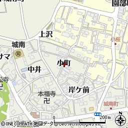 京都府南丹市園部町城南町小町周辺の地図
