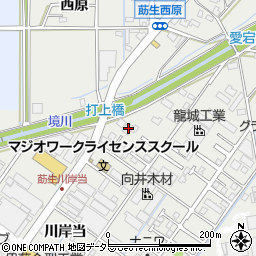 愛知県みよし市莇生町川岸当19周辺の地図