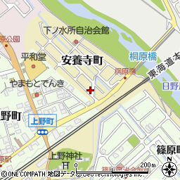 滋賀県近江八幡市安養寺町15-33周辺の地図