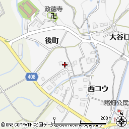京都府南丹市八木町諸畑後町周辺の地図