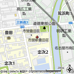 新豊田荘周辺の地図