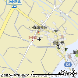 滋賀県東近江市中小路町224周辺の地図