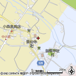 滋賀県東近江市中小路町7周辺の地図