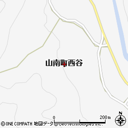 兵庫県丹波市山南町西谷周辺の地図