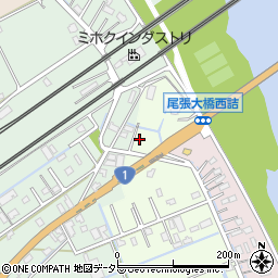 三重県桑名市長島町殿名585-3周辺の地図