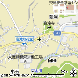 愛知県豊田市岩滝町花立166-1周辺の地図
